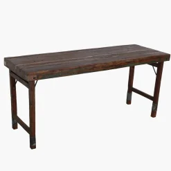 Esstisch Outdoortisch 165/70 Markttisch Vintage Klapptisch Braun-Raw Materials Best