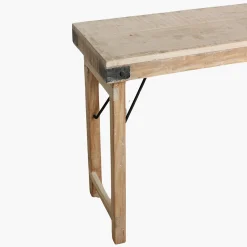Esstisch Outdoortisch Konsoltisch Vintage Klapptisch Limewash 170/40-Raw Materials