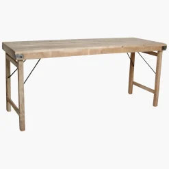 Esstisch Outdoortisch Markttisch Vintage Klapptisch Limewash 170/60-Raw Materials Outlet