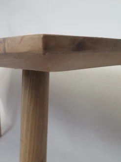 Esstisch Retro Massivholz Trapez Akazie Natur 180/90-Vintagehaus Outlet