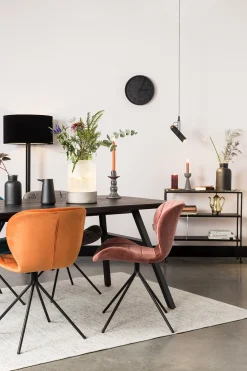 Esstisch Seth Eichenfurnier Fischgrätmuster Schwarz 180/90-Zuiver Clearance