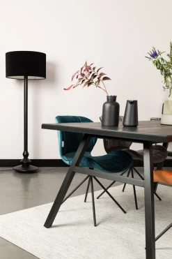 Esstisch Seth Eichenfurnier Fischgrätmuster Schwarz 180/90-Zuiver Clearance