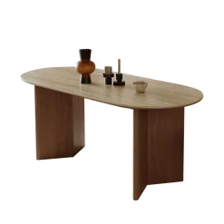 Esstisch Tivoli Travertin Keramik Massivholz Esche 180-Vintagehaus Sale