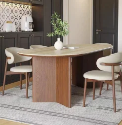 Esstisch Tivoli Travertin Keramik Massivholz Esche 180-Vintagehaus Sale