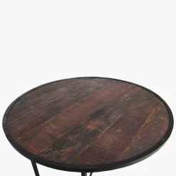 Esstisch Vintage Cafehaus Industrial Klapptisch Rund 120-Raw Materials Clearance