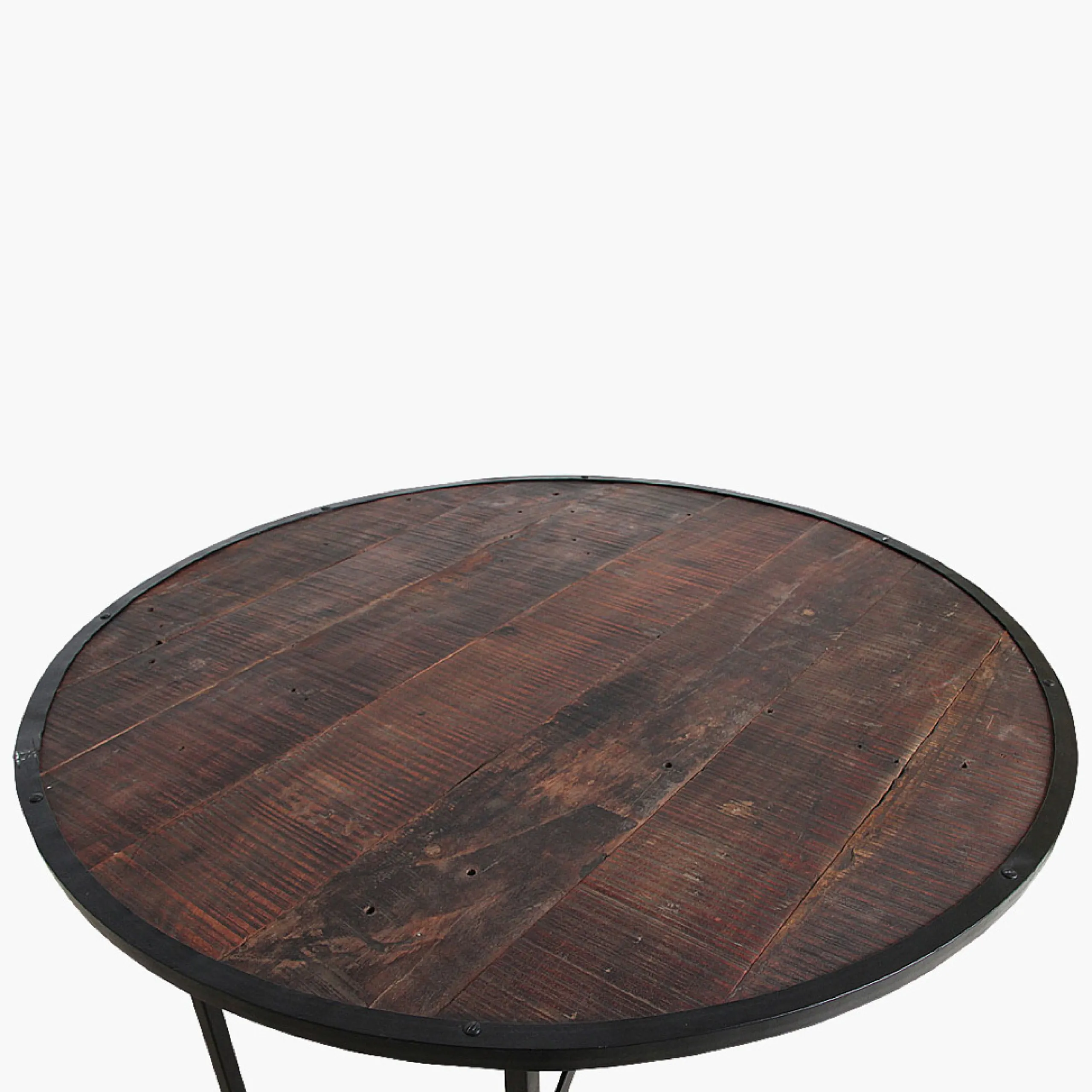 Esstisch Vintage Cafehaus Industrial Klapptisch Rund 120-Raw Materials Clearance