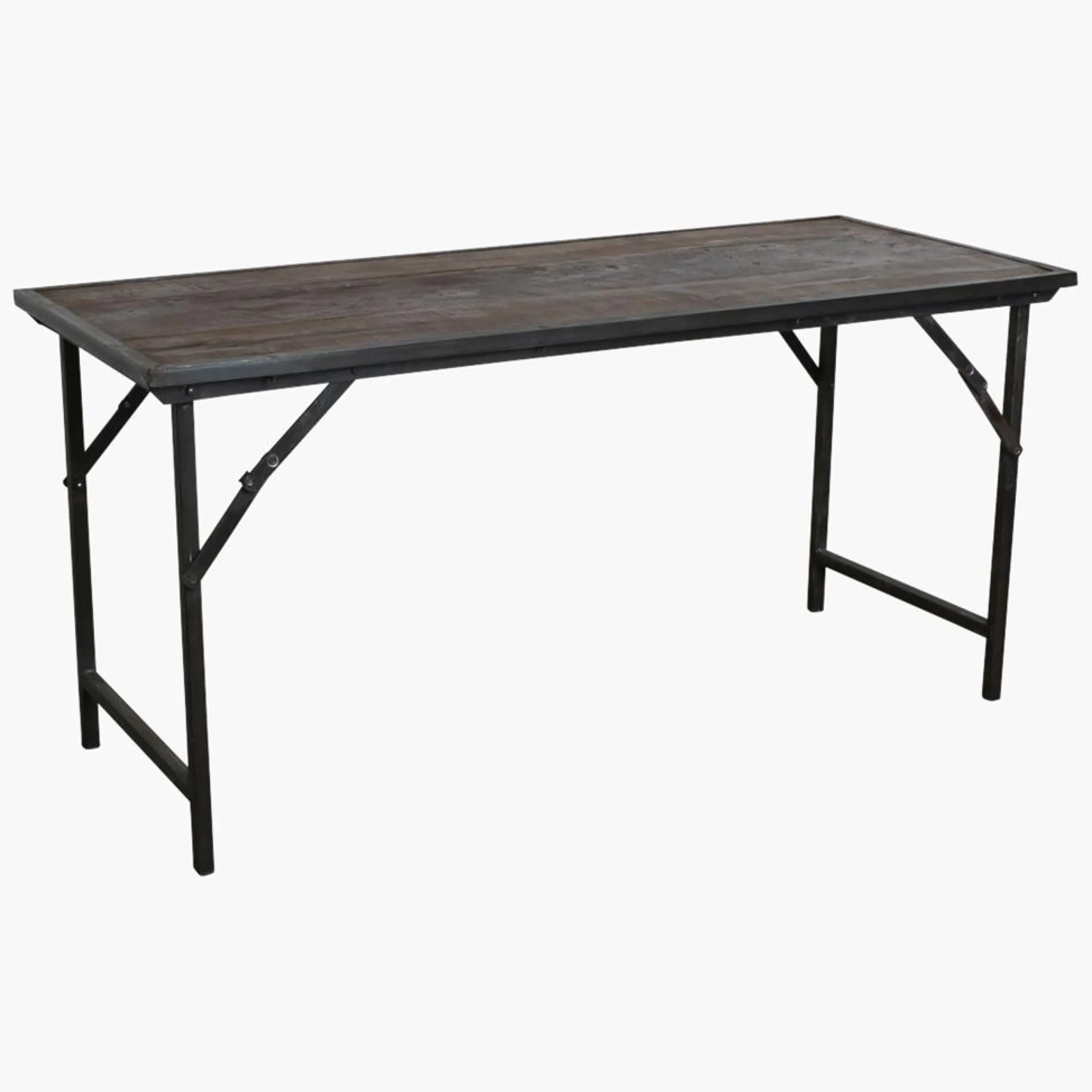 Esstisch Vintagetisch 150/60 Cafehaus Industrial Metall Klapptisch-Raw Materials Clearance