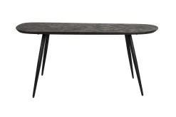 Esstisch Webster Oval Teakholz Retro Braun Parkettdesign 180-Zuiver Clearance