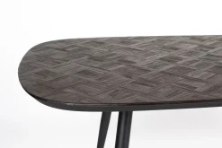 Esstisch Webster Oval Teakholz Retro Braun Parkettdesign 180-Zuiver Clearance