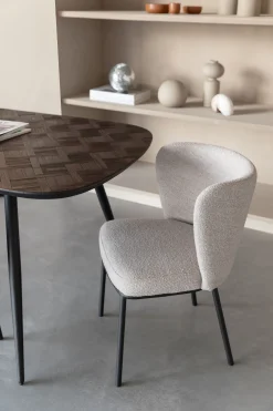 Esstisch Webster Oval Teakholz Retro Braun Parkettdesign 180-Zuiver Clearance