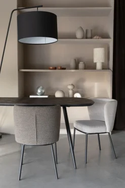 Esstisch Webster Oval Teakholz Retro Braun Parkettdesign 180-Zuiver Clearance