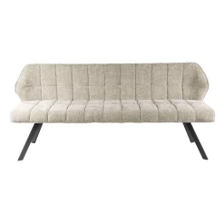 Esstischbank Polsterbank Raster Strukturstoff 180 Industrial Sand-Vintagehaus Sale