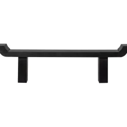 Esszimmer-Set Tripoli Massivholztisch, Bank & zwei Stühle schwarz-WOOOD Outlet