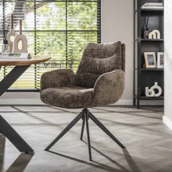 Esszimmerstuhl Drehstuhl Bürostuhl Lounge Taupe-Vintagehaus Online