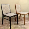 Esszimmerstuhl Novita Teak Rattan Wiener Geflecht Braun-Raw Materials Online