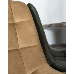 Esszimmerstuhl Squares Velvet Ocker-Vintagehaus