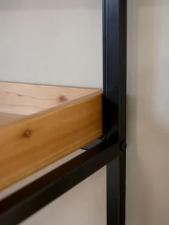 Französisches Standregal Hochregal Bücherregal Raphaël Vintage 6 Holzböden 210/100-Chic Antique Discount