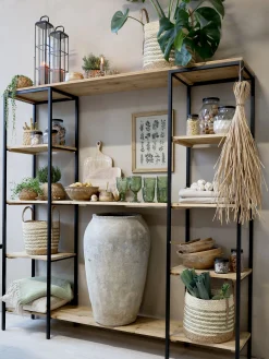 Französisches Standregal Vence Landhaus Metall 180/180-Chic Antique Online