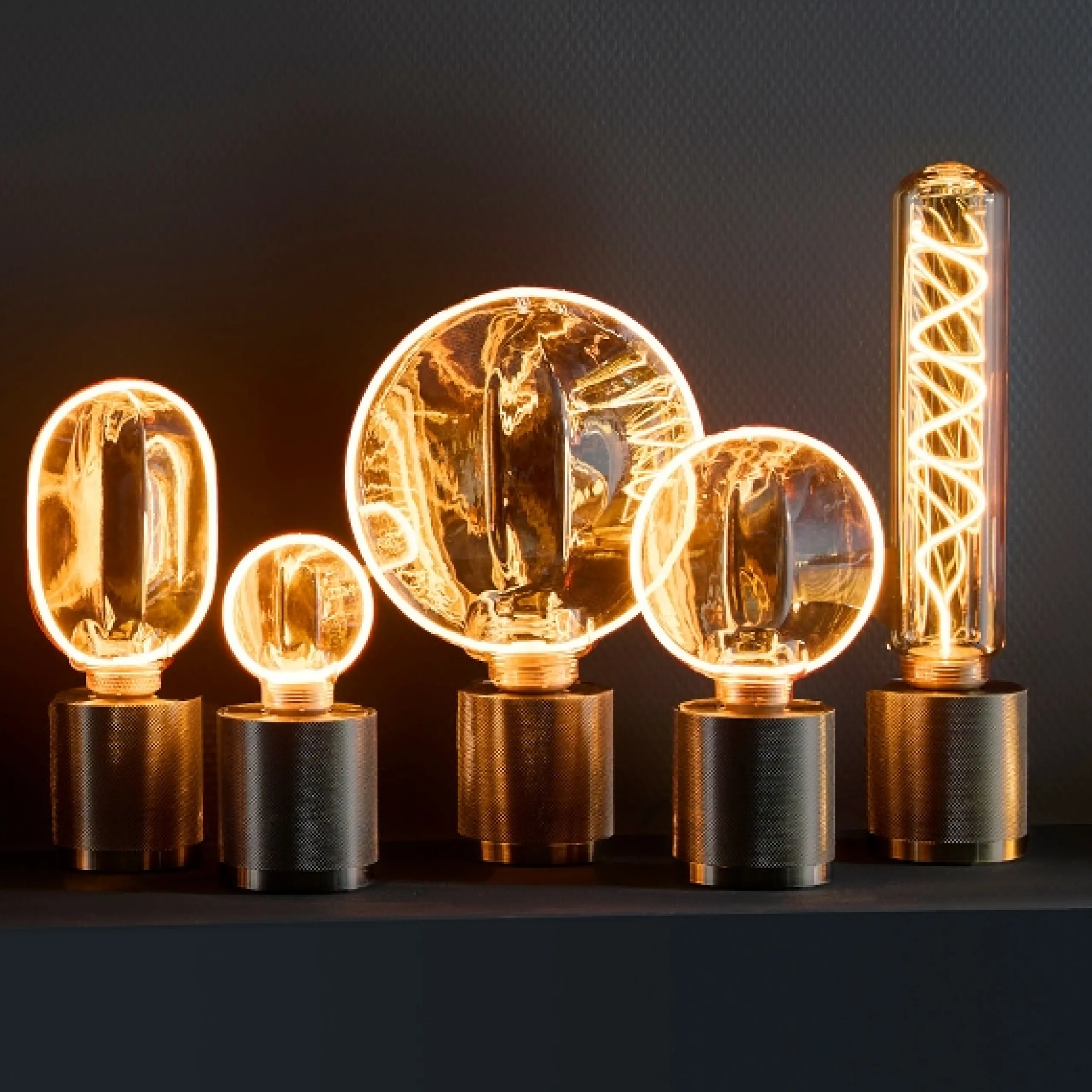 Glühbirne Vintage LED Bernstein Rund-Vintagehaus Lampen Discount