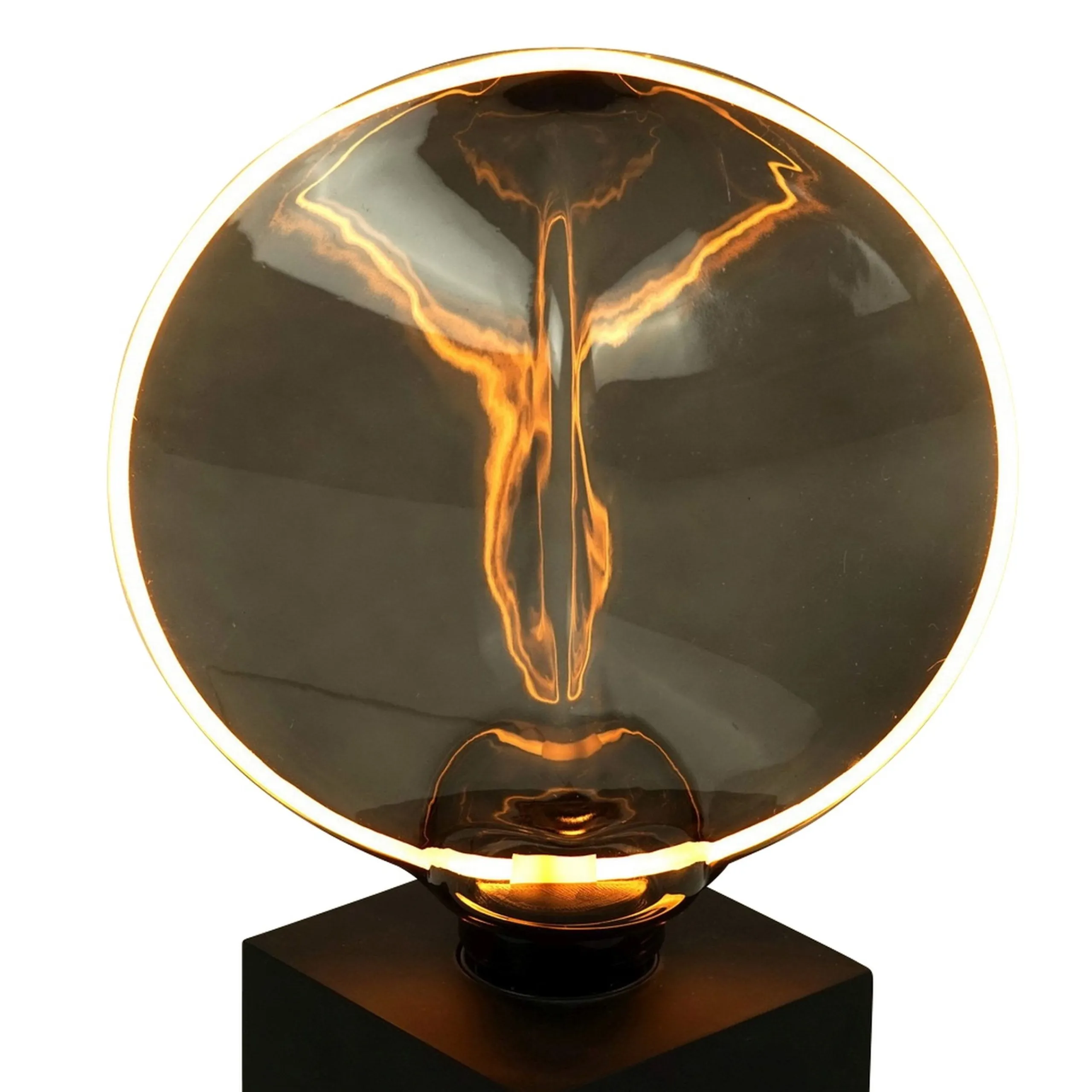 Glühbirne Vintage LED Rauchglas Rund XL-Vintagehaus Lampen Sale