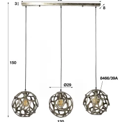 Hängelampe Cocoon Ball in Industrial Antik Finish-Vintagehaus Lampen Hot
