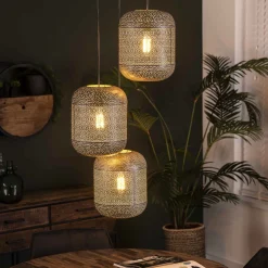 Hängelampe Etch Boho Oriental Metall gestuft-Vintagehaus Lampen New