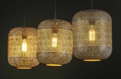 Hängelampe Etch Boho Oriental Metall 3er-Vintagehaus Lampen Online