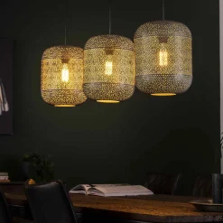 Hängelampe Etch Boho Oriental Metall 3er-Vintagehaus Lampen Online