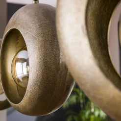 Hängelampe Industrial Full Moon Circle 3er Antik Bronze Metall-Vintagehaus Lampen Sale