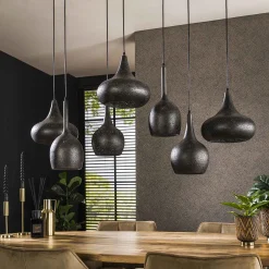 Hängelampe Industrial Zip 7 Schirme Metall Lochmuster-Vintagehaus Lampen Outlet