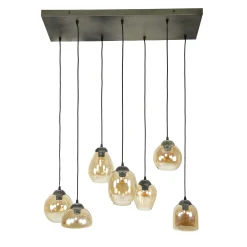 Hängelampe Shaded Mixed 7er Warm Amber-Vintagehaus Lampen Sale