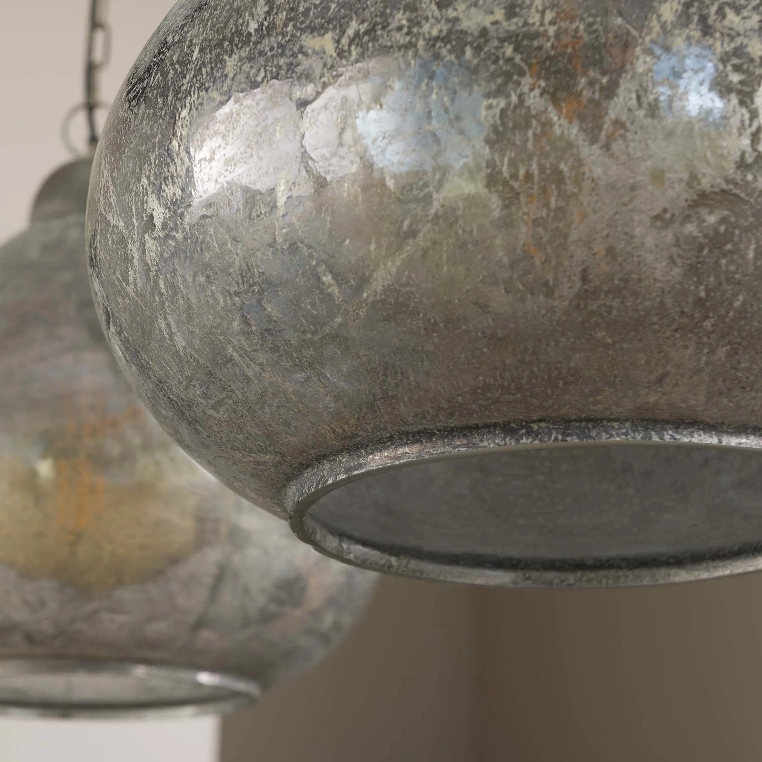 Hängelampe Vintage Industrial Clearstone 2 Schirme Ø 36cm-Vintagehaus Lampen Best