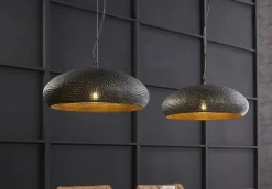 Hängelampe Vintage Punch Industrial Dots 2 Schirme Metall Ø 53 cm-Vintagehaus Lampen Clearance