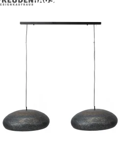 Hängelampe Vintage Punch Industrial Dots 2 Schirme Metall Ø 53 cm-Vintagehaus Lampen Clearance