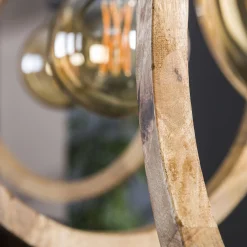 Hängelampe Wooden Circle 3er aus Mangoholz-Vintagehaus Lampen Outlet