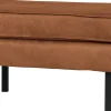 Hocker Leder Rodeo Beine Cognac-BePureHome Best