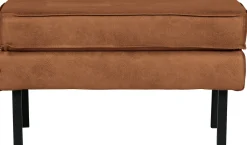 Hocker Leder Rodeo Beine Cognac-BePureHome Best