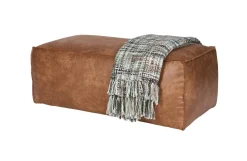 Hocker Leder Rodeo Pouf Cognac-BePureHome