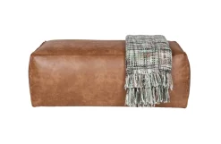 Hocker Leder Rodeo Pouf Cognac-BePureHome