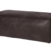 Hocker Leder Rodeo Pouf Schwarz-BePureHome Outlet