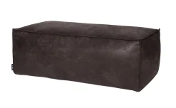 Hocker Leder Rodeo Pouf Schwarz-BePureHome Outlet
