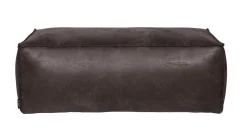 Hocker Leder Rodeo Pouf Schwarz-BePureHome Outlet