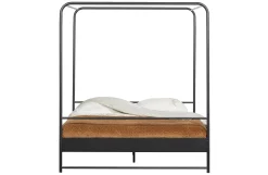 Industrial Himmelbett Metallbett Koje Schwarz Metall 160-Vintagehaus Outlet