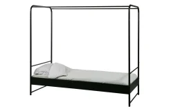 Industrial Himmelbett Metallbett Koje Schwarz Metall 90/200-Vintagehaus Outlet