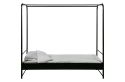 Industrial Himmelbett Metallbett Koje Schwarz Metall 90/200-Vintagehaus Outlet