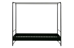 Industrial Himmelbett Metallbett Koje Schwarz Metall 90/200-Vintagehaus Outlet