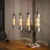 Industrial Hängelampe Pendelleuchte Column Verchromtes Glas-Vintagehaus Lampen Online