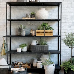 Industrial Regal Küchenregal Oscar Antik-Schwarz Räder-Chic Antique Best