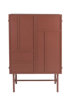 Industrial Schrank Hochkommode Davis Metall Rostrot-Vintagehaus Hot