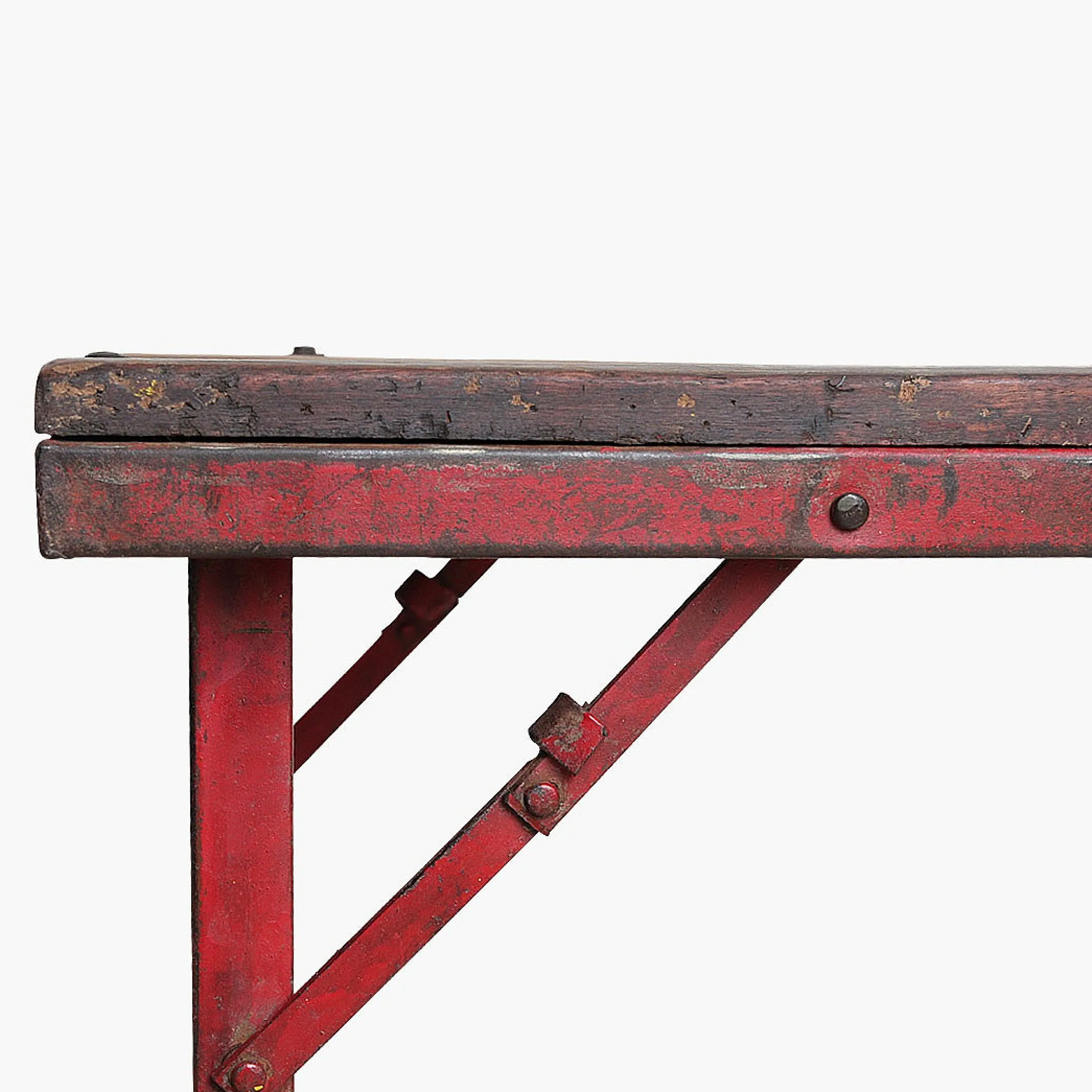 Kleiner Vintage Esstisch 105/60 Cafehaustisch Klappbar-Raw Materials Online